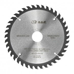 Диск пильный S&R Meister Wood Craft 185x30/25,4/20x2,2 мм
