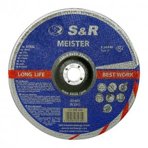Круг зачистной по металлу S&R Meister A 24 R BF 230x6,0x22,2
