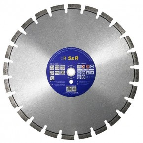 Диск отрезной сегментный S&R по бетону Standart 800
